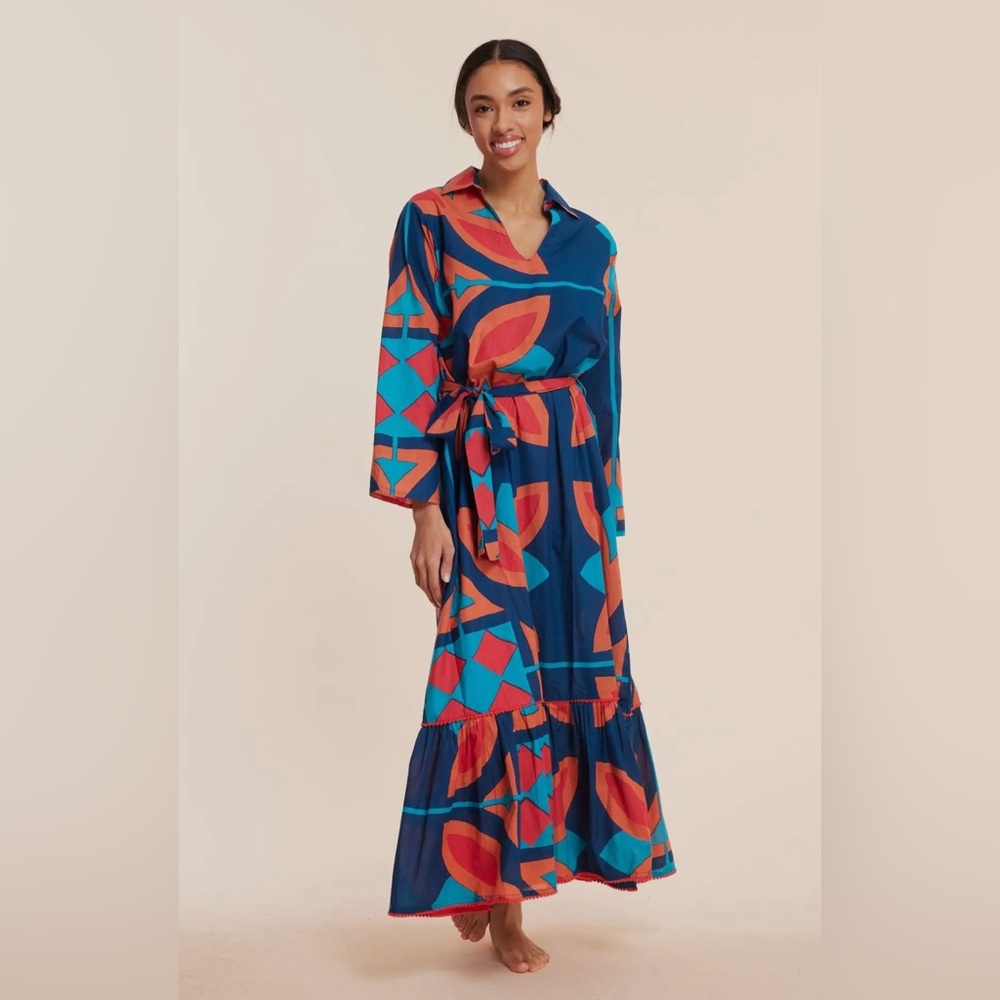 Resort Wear Maxi Dress Blue